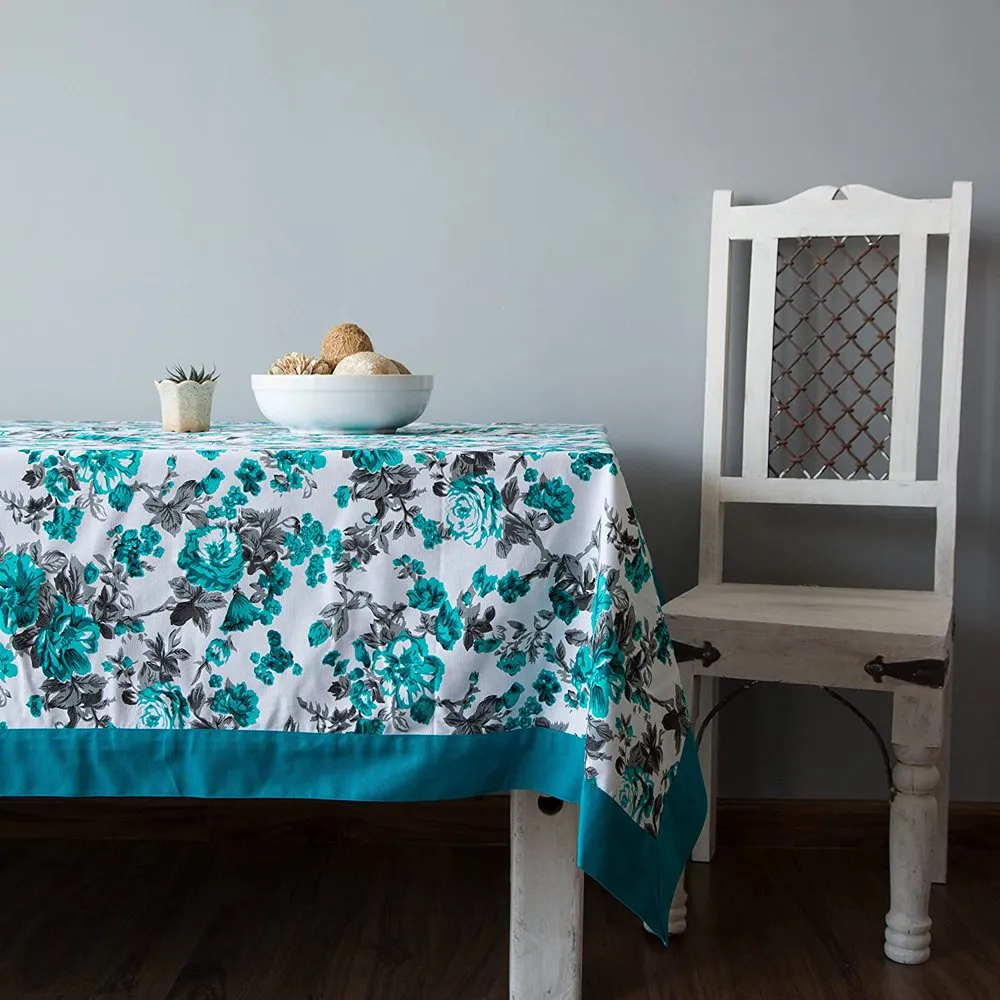 Nappe rectangulaire en tissu à motifs floraux - Multicolores - L