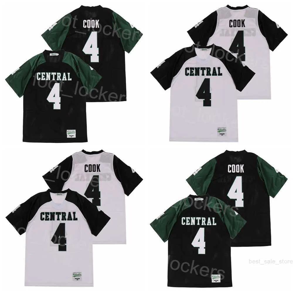 4 Dalvin Cook High School Jerseys Football Miami Central för sportfans Moive Breattable Team Black Away Away Pure Pure Cotton Stitched and Brodery College Hiphop