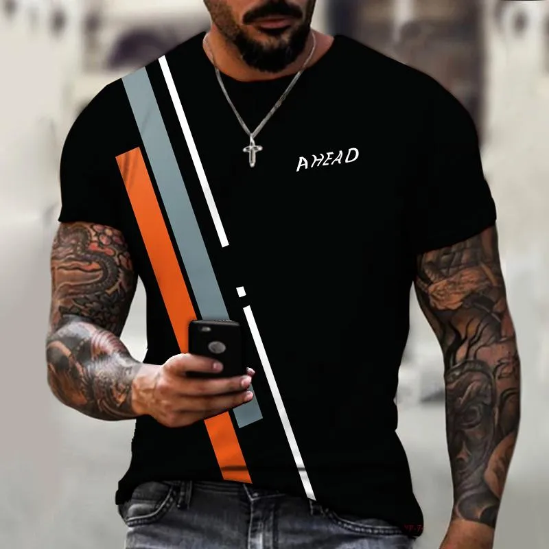 Magliette da uomo Moda Modello irregolare Stampa 3D T-shirt cool Harajuku Street Sports Camicia di grandi dimensioni traspirante e confortevole