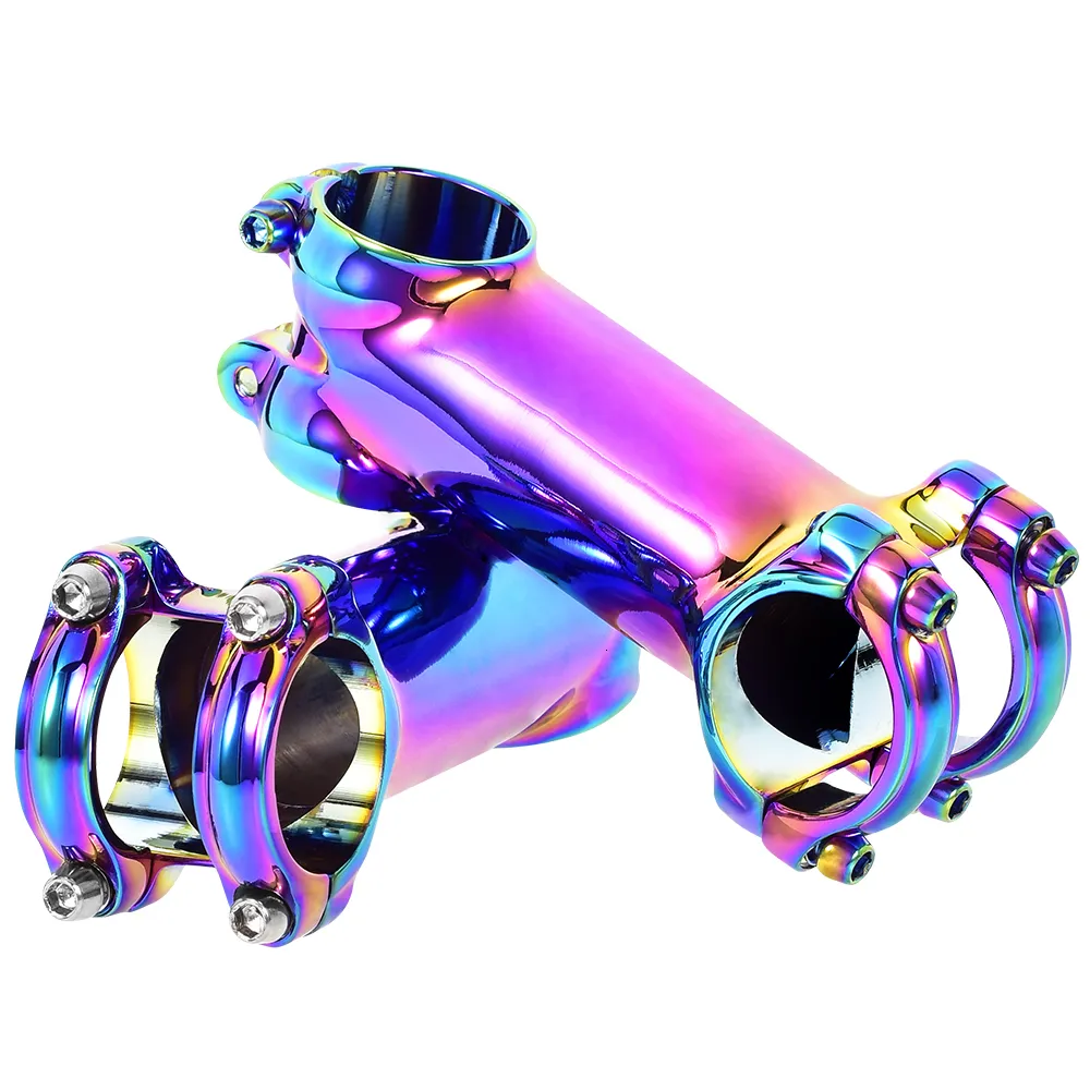 SWTXO Rainbow Bicycle Stem Ultralight Aluminum Alloy Handlebar