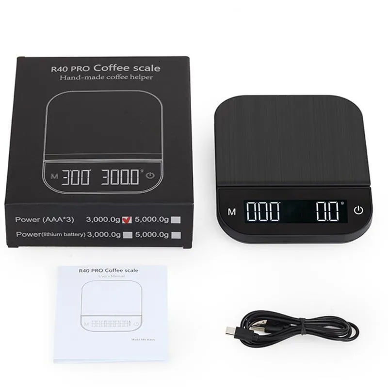 Acheter Balance de café numérique avec minuterie LED écran Espresso Balance  intégrée batterie 3kg Max.Pesant 0.1g