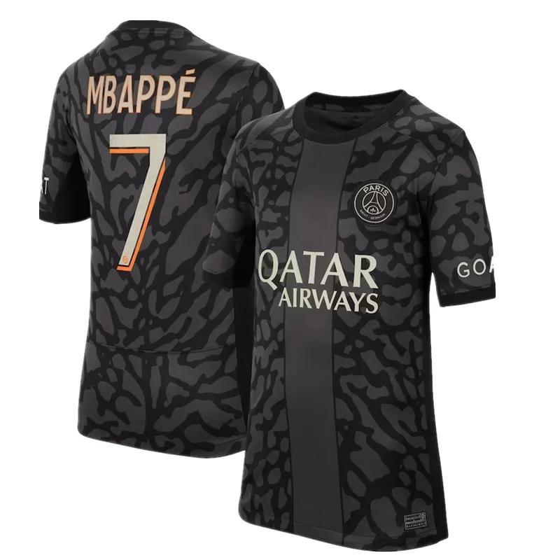 New Kids 23/24 MBAPPE Soccer Jerseys P S G WIJNALDUM SERGIO RAMOS HAKIMI Fourth Maillots de Adults and Kids Football Jersey ICARDI VERRATTI third 4TH DI MARIA