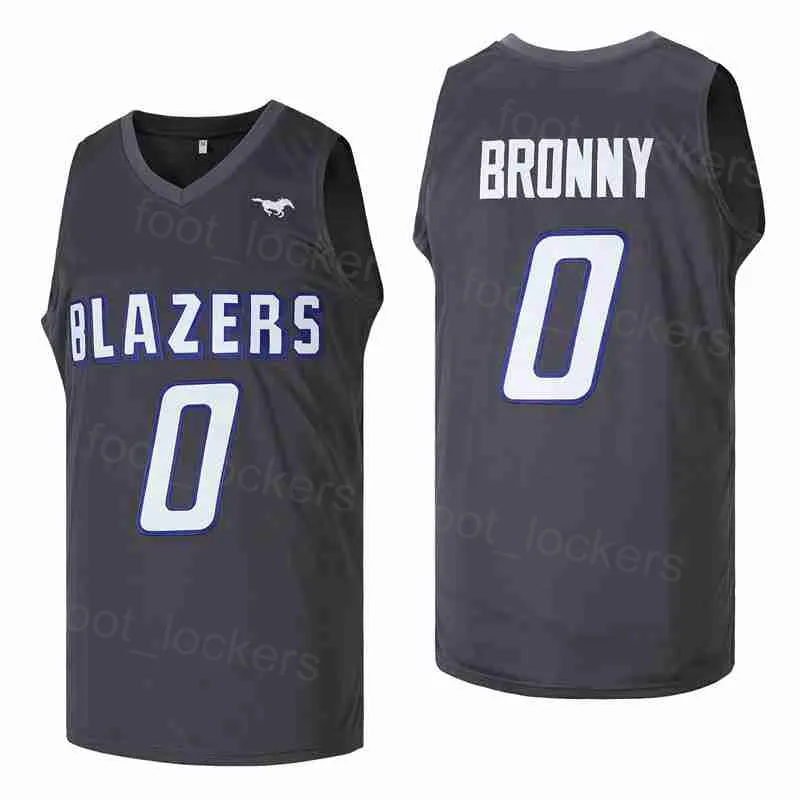 High School Basketball Jersey Sierra Jame Bronny 0 Moive University Pullover för sportfans broderi och sy alternativt svarta lag retro andningsbar uniform