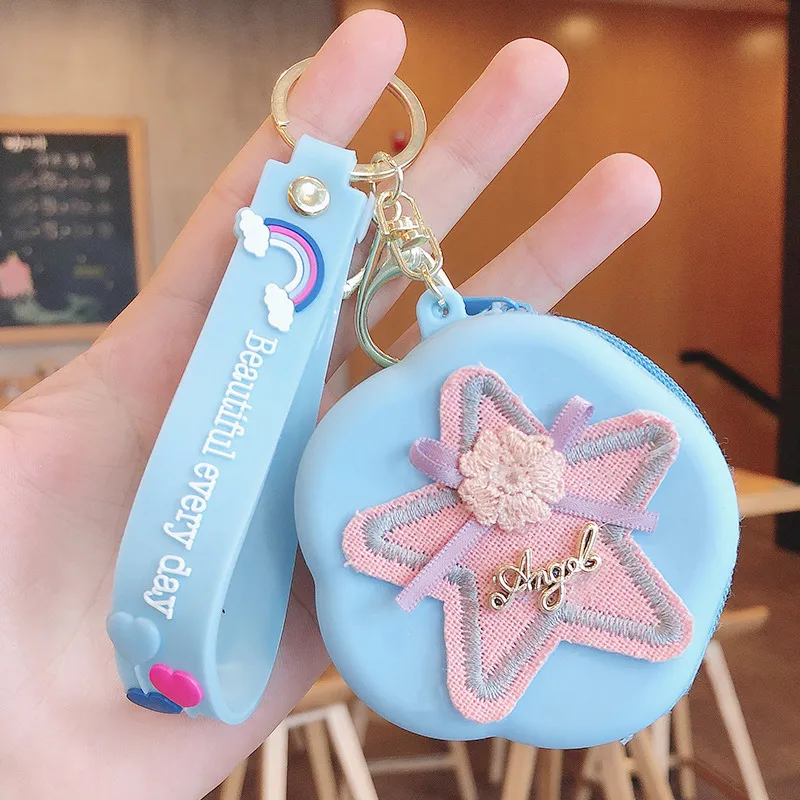 Cute Mini Bag Keychain/keyring/coin purse keyring/Unicorn Star –  YAcollections