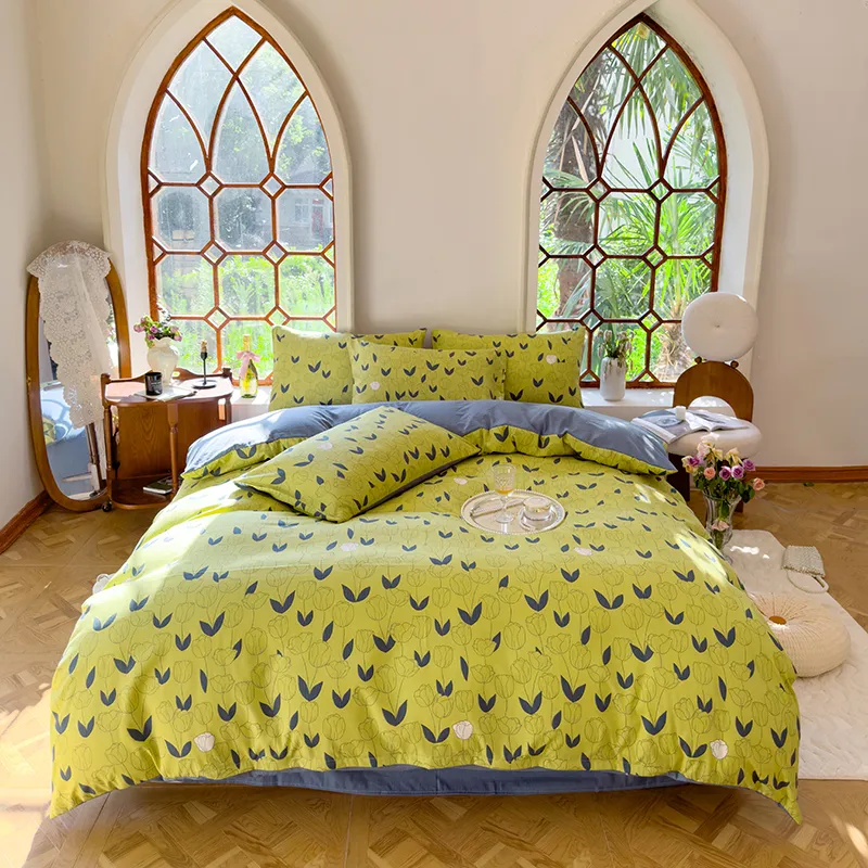 Luxury Natural Bamboo Sheets High Quality Black Egyptian Cotton Pink