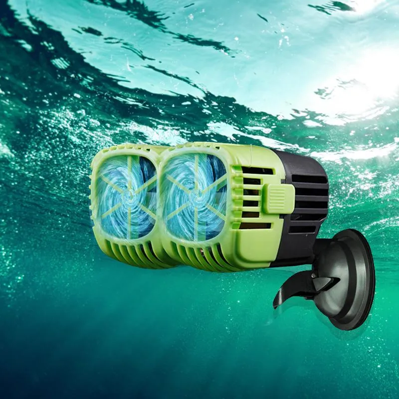 Pumps Aquarium Wave Maker Pump 1x 2x head 360° direction Adjustable salt Seawater Freshwater Wave Pump for Fish Tank Surf water pump