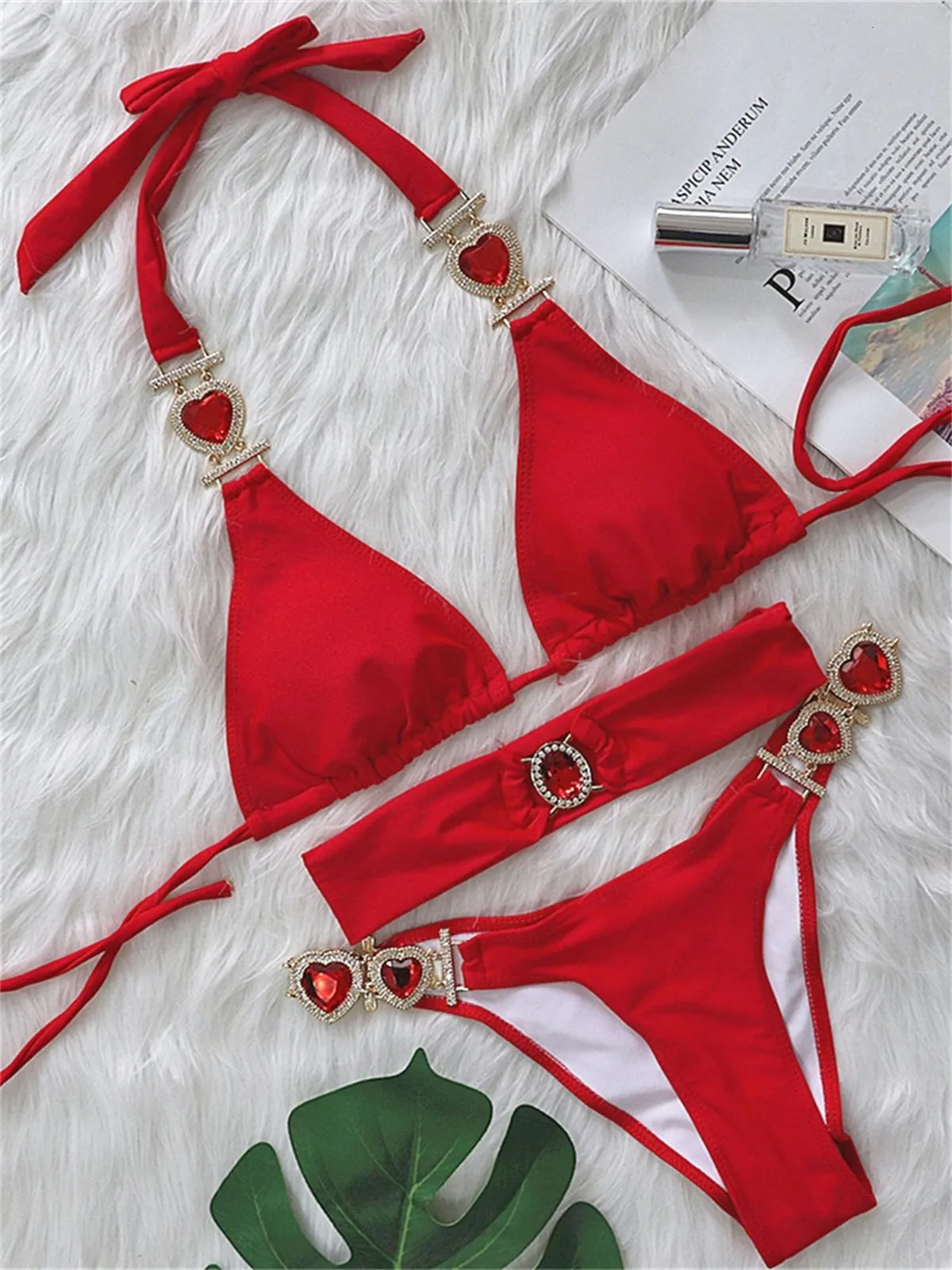 Red hotsell glitter bikini