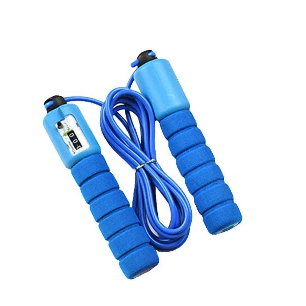 Jump Ropes Professional Jump Rope with Electronic Counter 2.7m Adjustable Fast Count Jump Rope Jumper Exercise Equipment P230425