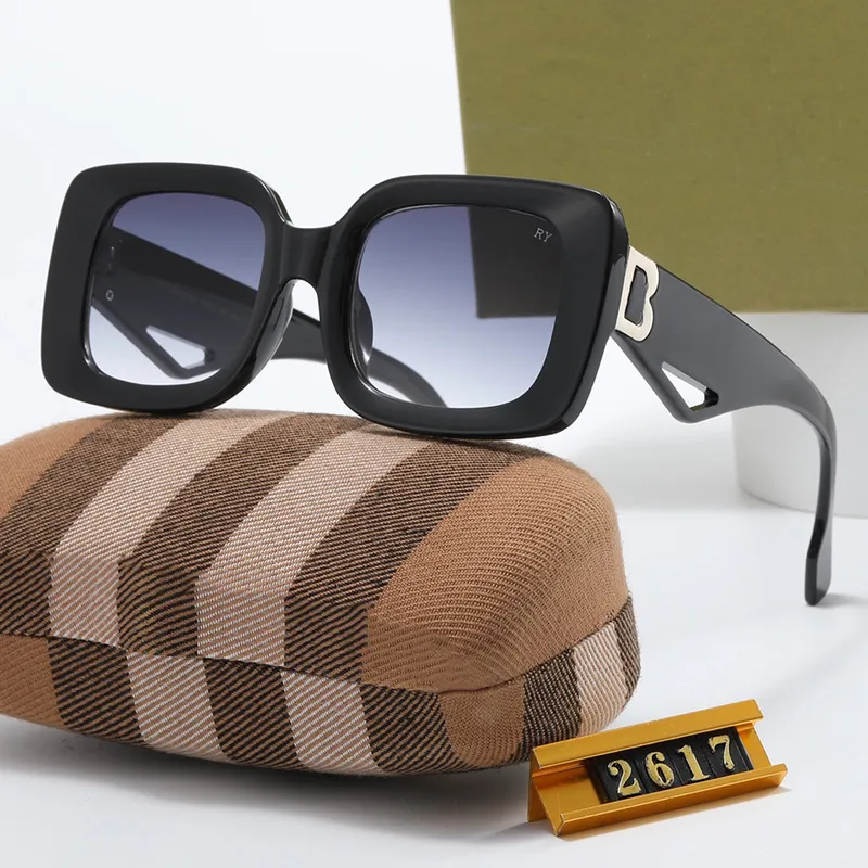 Gafas de sol Gafas de sol de diseño de lujo para mujeres Protección de gafas UV Fashion Lettre de gafas de sol