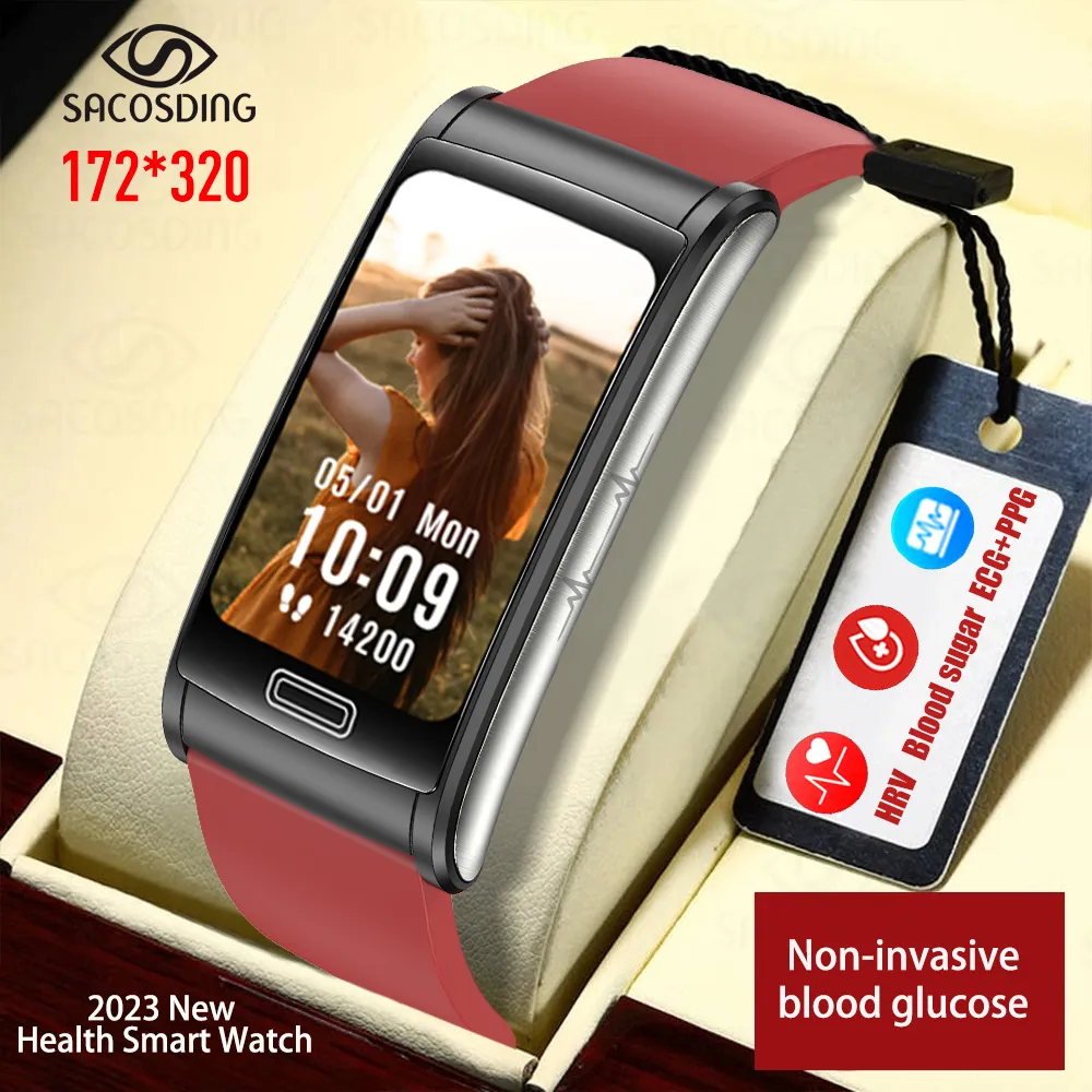 Comprar SACOSDING 2023 ECG + PPG nuevo reloj inteligente para hombre reloj  de salud relojes de ritmo cardíaco IP68 impermeable Fitness Tracker  Smartwatch