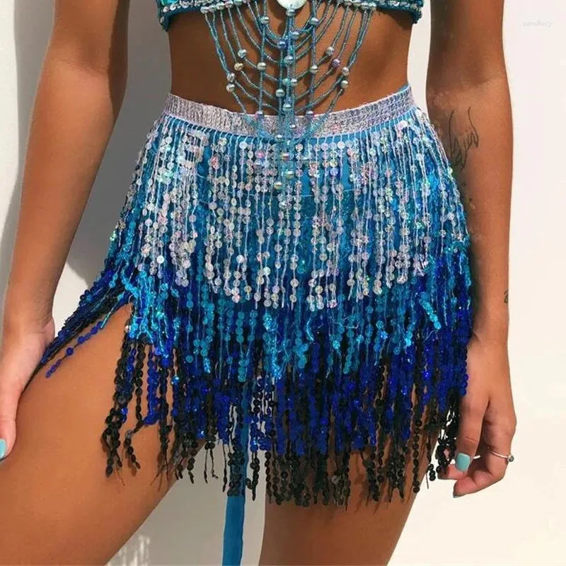 Stage Wear Ladies Party Multi-Wayer Belly Dance Fringe Fringe TALIST