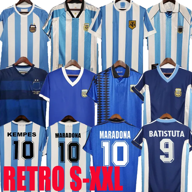 1978 1986 1998 Arjantin retro futbol formaları Diego Maradona 1996 2000 2001 2006 2010 Kempes Batistuta Krepory Keliguainkun Aguero Caniggia Futbol Gömlekleri