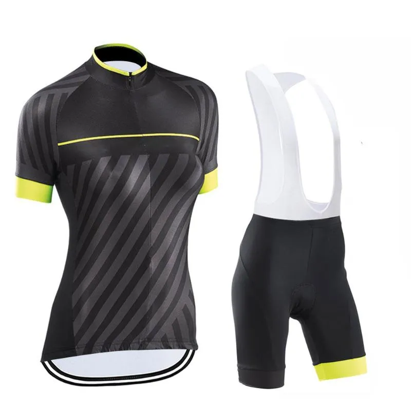 Set da corsa Pro Team Road Bike Abbigliamento da ciclismo Estate Maglia manica corta da donna Set Quick Dry MTB Uniform Traspirante