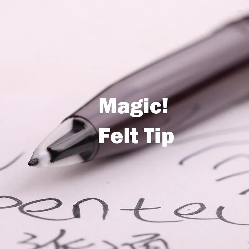 Pentel Stylo Pen Felt Tip Black Ink Caligrafia Angulado Marcador Esboço/ Desenho/ Design/ Take Notes
