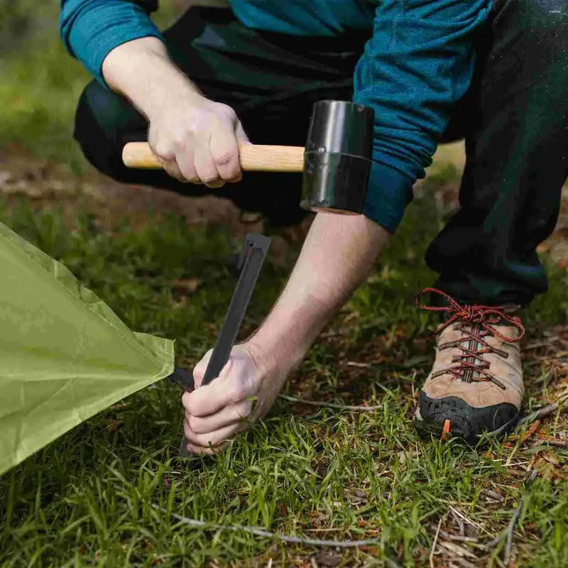 Decorações de jardim Jardinagem Unhas Estacas de quintal em forma de paisagem Pinos Fixação de gramado Trampolim Afiação