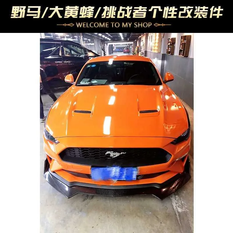 Carbon Fiber Front Shovel Bodykits For 18/22 Ford Mustang Modified