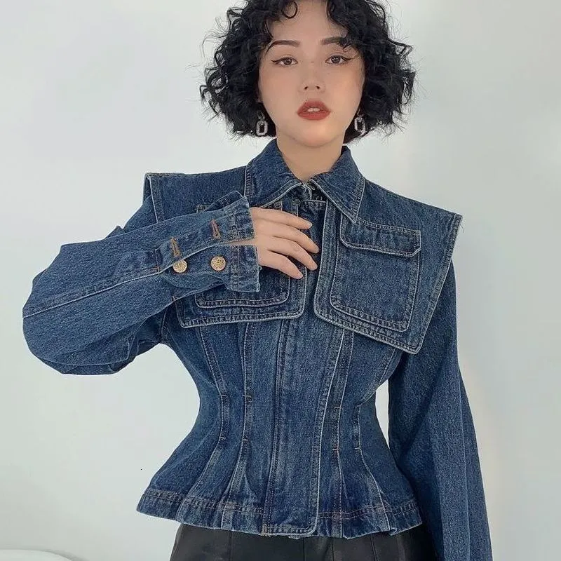 Denim Jacket Women 2023 Spring Autumn New Korean Loose Beaded Short Fashion  Jacket Fresh And Sweet College Style Girls' Top | Fruugo ZA