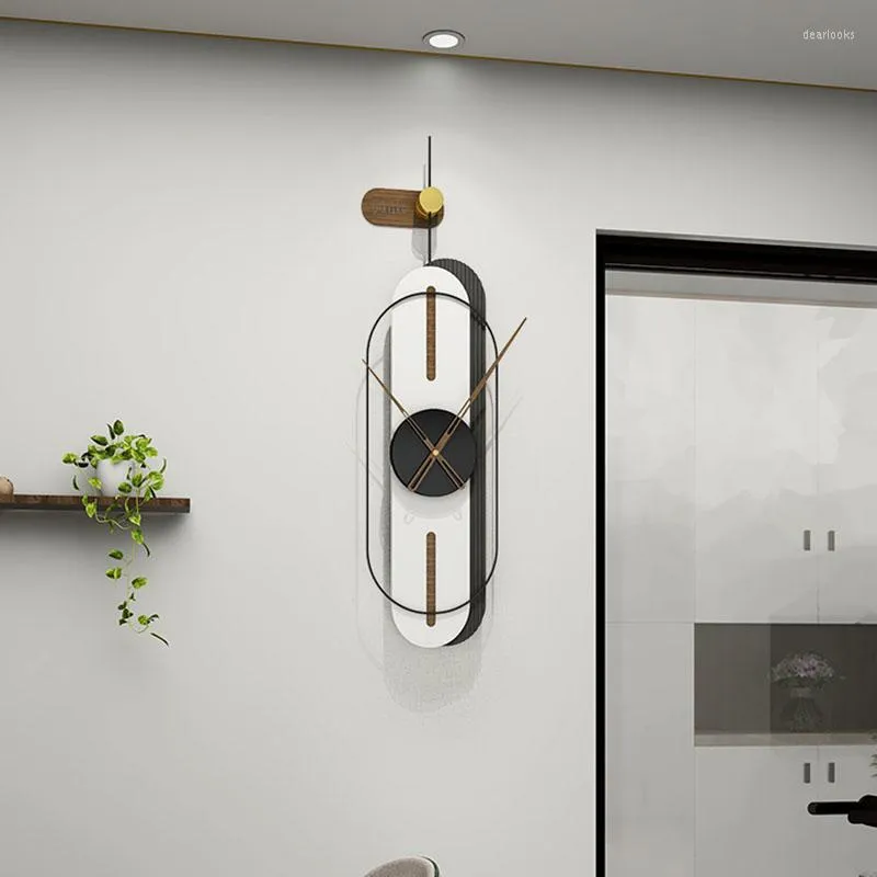 Wall Clocks Hands Digital Clock Silent Metal Bedroom Mechanism Large Quartz Hidden Wand Deko Home Decor WW50WC