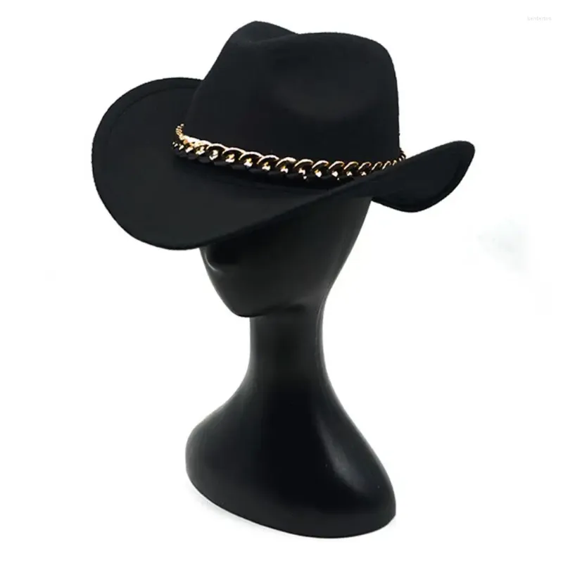 Berets Top Hat Stylish Western Cowboy Cap Classic Costume Akcesoria