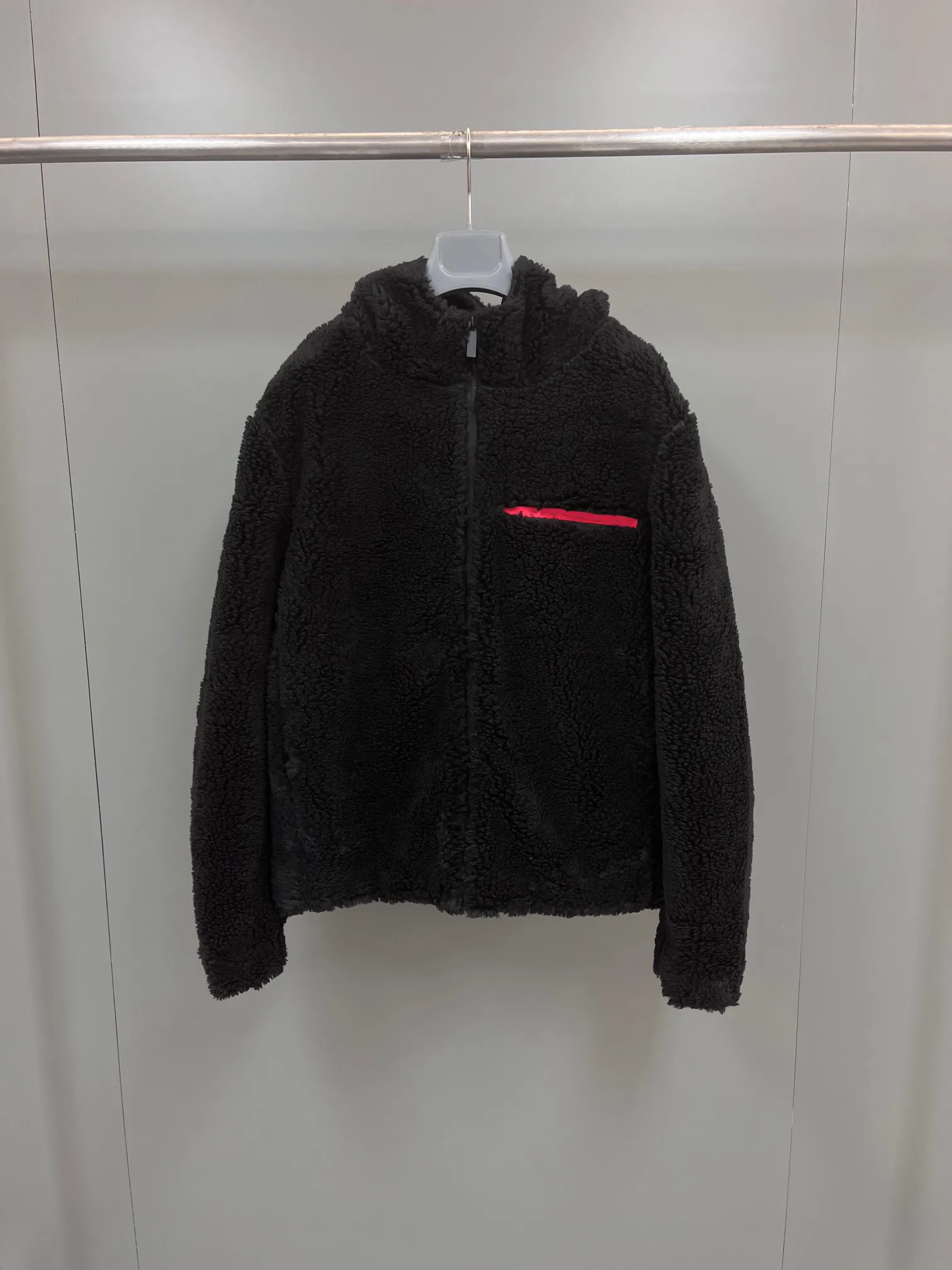 Autunno e inverno nuove giacche da uomo in pile di alta qualità materiale in pile taglia americana giacca nera di marca di lusso giacca di design di fascia alta