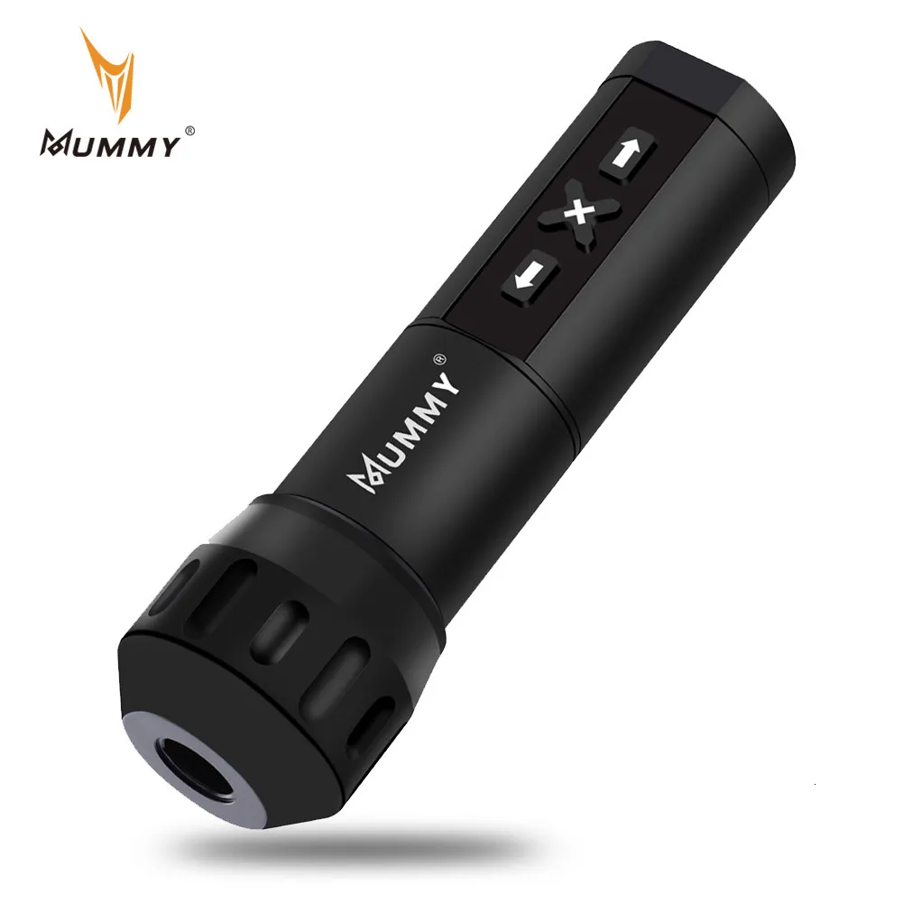 Tätowiermaschine Wireless LED Digitalanzeige Mumie 2200mAh Akku Stift Leistungsstarker Drehmotor für Liner und Shader 230425