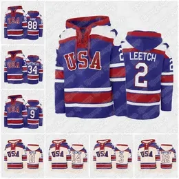 C2604 3 Matt Roy Hockey Hoodie jersey Jack Hughes Spencer Knight Matthew Beniers Brian Boyle Jonathan Quick Landon Slaggert Neal Broten Colin