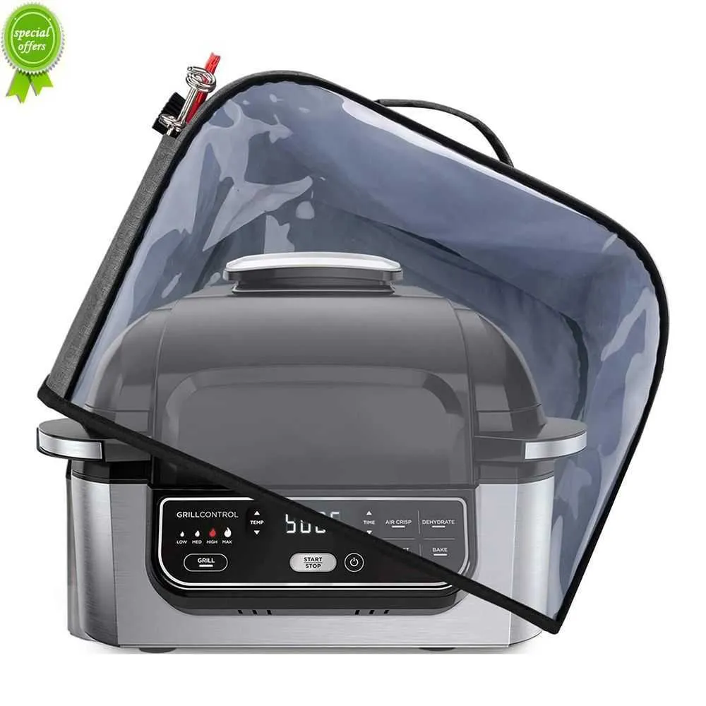 Dust Cover for Ninja Foodi Grill AG301 AG302 AG400 Waterproof Dustproof Air Fryer Cover with Storage Pockets Kitchen Accessories