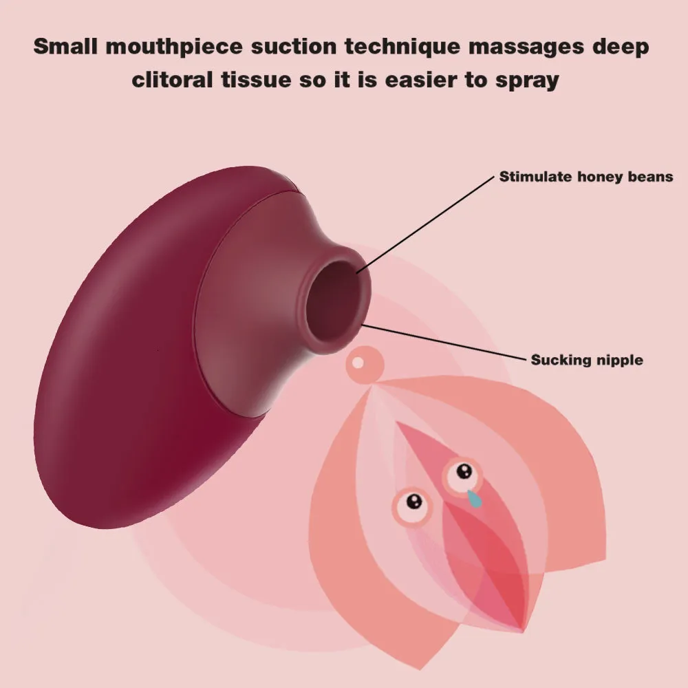 Vibrators Powerful Sucking Vibrator Stimulate Honey Beans Female Masturbator Intimate Sexy Good Nipple_voghion.com