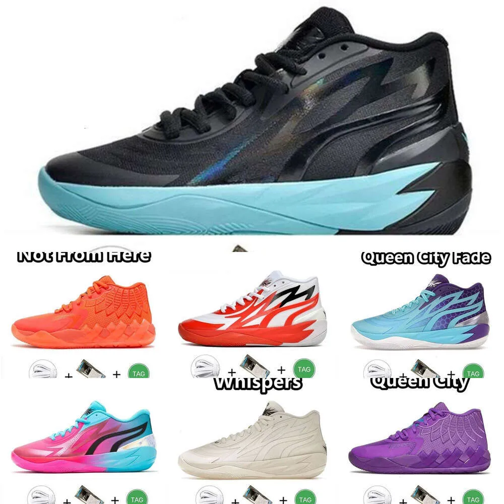 Baule lamelo 1 MB01 02 03 Chaussures de basket-ball toxiques Rick et Morty Rock Ridge Red Queen pas d'ici Lo Ufo Buzz City Black Blast Mens Trainers