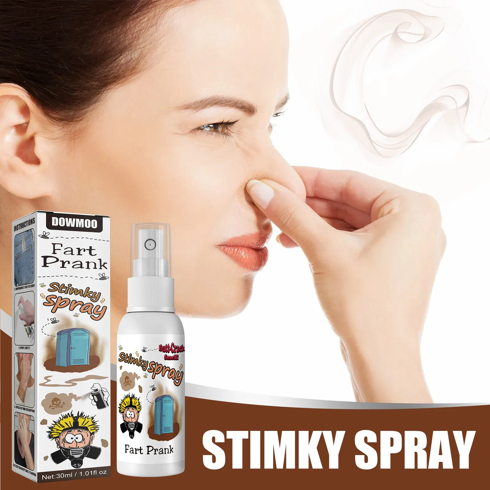 Interessante spray per il culo puzzolente Facile da trasportare Spray per  scoreggia liquida Forte odore Fart Prank Spray puzzolente