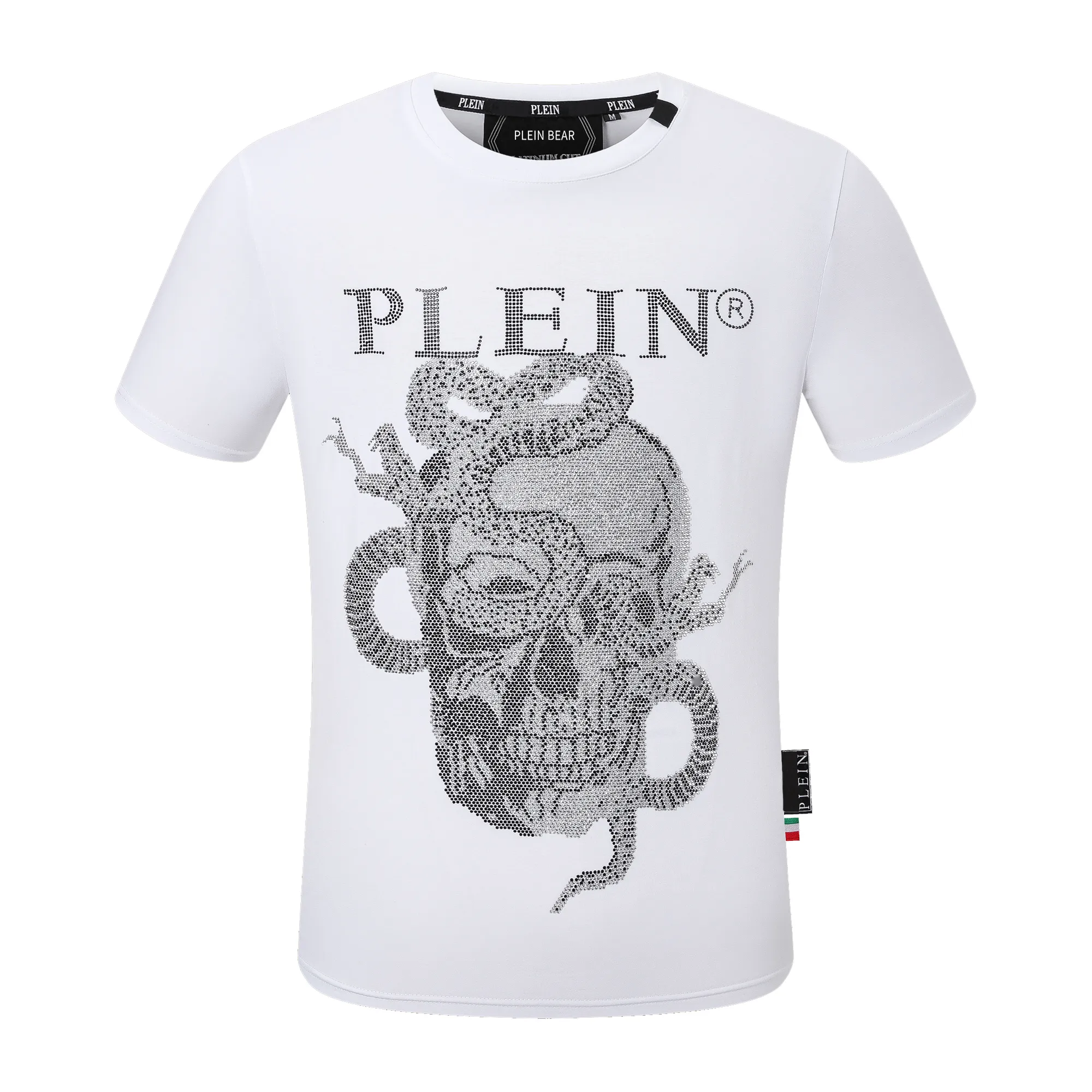 PLEIN BEAR T SHIRT Mens Designer Tshirts Marque Vêtements Strass PP Skulls Hommes T-SHIRT COL ROND SS SKULL ET PLEIN AVEC CRISTAUX Hip Hop Tshirt Top Tees 161298