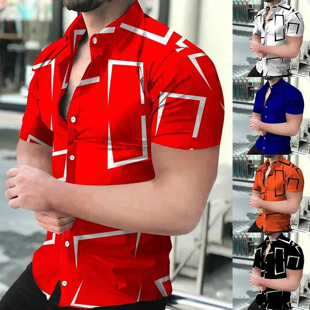 Chemises décontractées pour hommes de haute qualité hawaïenne baroque à manches courtes chemise pour hommes imprimée en 3D 231124