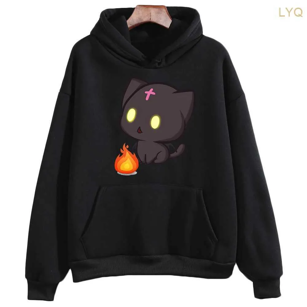 Dames Hoodies Sweatshirts KonoSuba God's Blessing On This Wonderful World Anime Megumin Cat Plus Size Hoodies Heren Dames Sweatshirts Vrouwelijke Trui