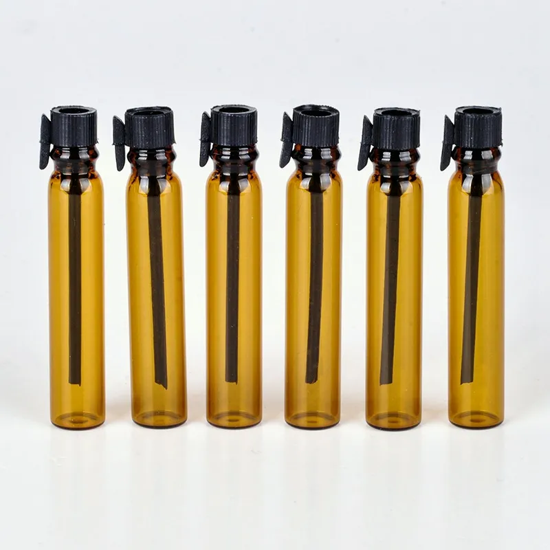 En gros 2 ml petit verre bouteille vide bouteille de tube à essai d'huile essentielle 2 ml flacon de parfum livraison gratuite 2000 pcs/lot