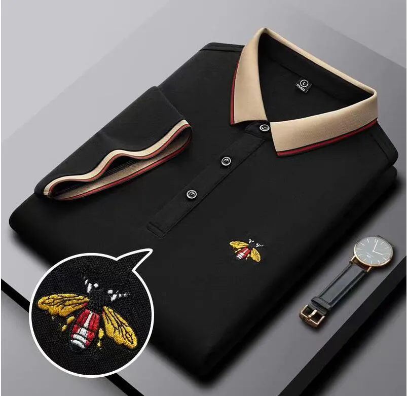 Hommes à manches courtes Polo Shirt Stritching Designer Polo Business Vêtements Luxury Luxury Men Tee Shirt Polos Tee Tops