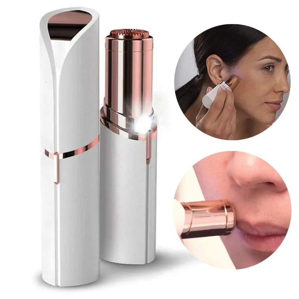 إزالة الشعر Epilator إزالة الشعر أحمر الشفاه حلاقة الحواجب الكهربائية الحاجب المزيل مزيل Mini Portable AA بطارية غير قابلة لإعادة الشحن 230425