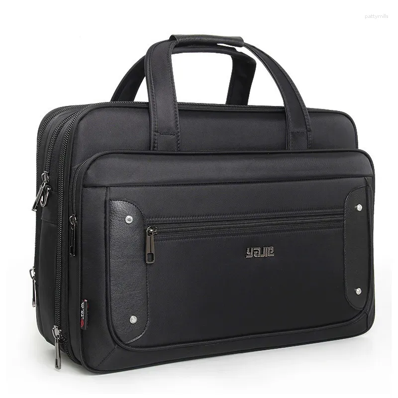 Valigette Super Capacità Plus Borsa da lavoro da uomo da 16 17 19 pollici Borsa per laptop Casual Oxford da viaggio a tracolla