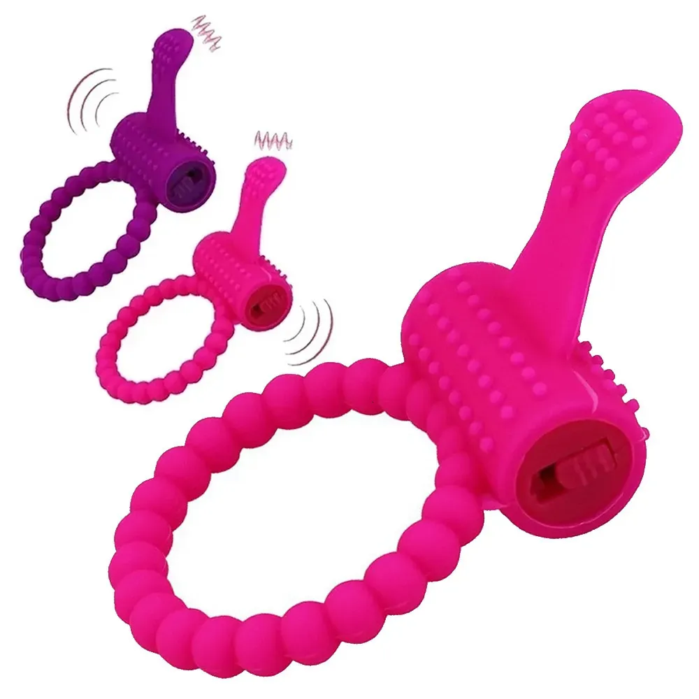 Vibratorer kuk ring vibrator vibrerande ringar klitoris stimulator penis upprättande erektion förbättra sex förmåga produkt leksaker för män 231124