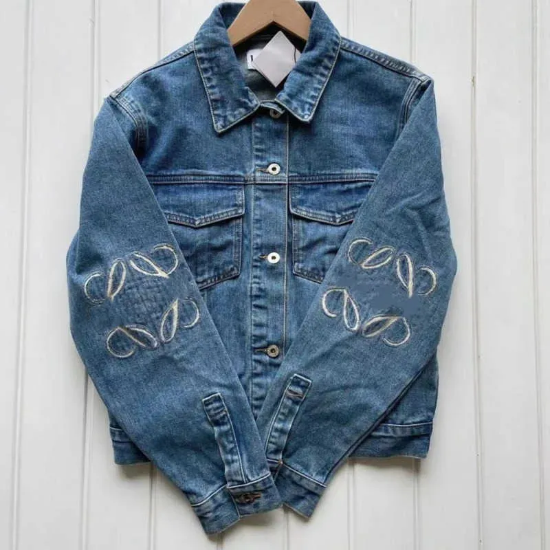 Top womens spring denim jacket designer outwear long sleeve coats top cowgirl clothing