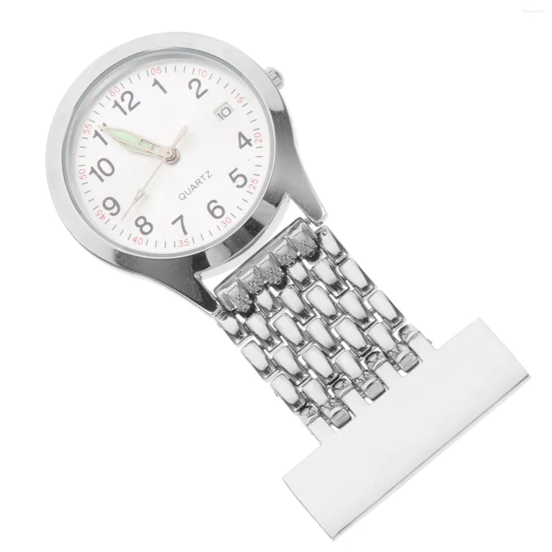 Wristwatches Table LED Decor Lapel Watch Vibrating Alarm Clock Portable Key Pendant Watches Alloy Pin Student