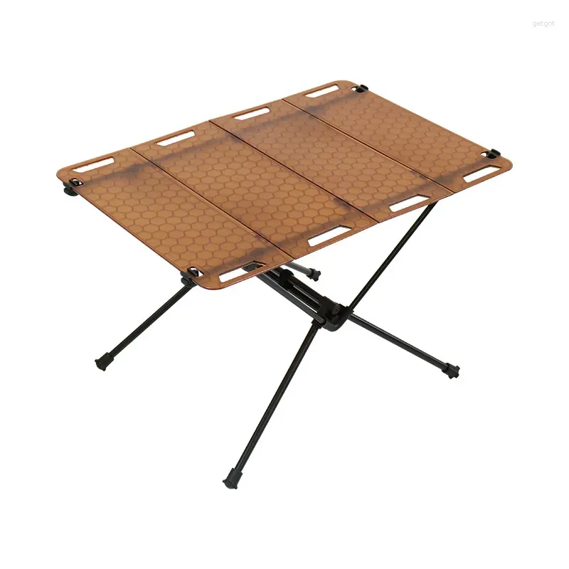 Lägermöbler utomhus multifunktionellt akryl skrivbord aluminiumlegering campingbord lättvikt picknick grill bärbar vikning