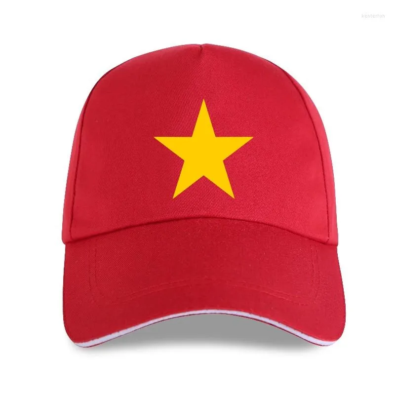 Kogelcaps Vietnam vlag rode honkbal cap - Vietnamese symboolster S -XXL