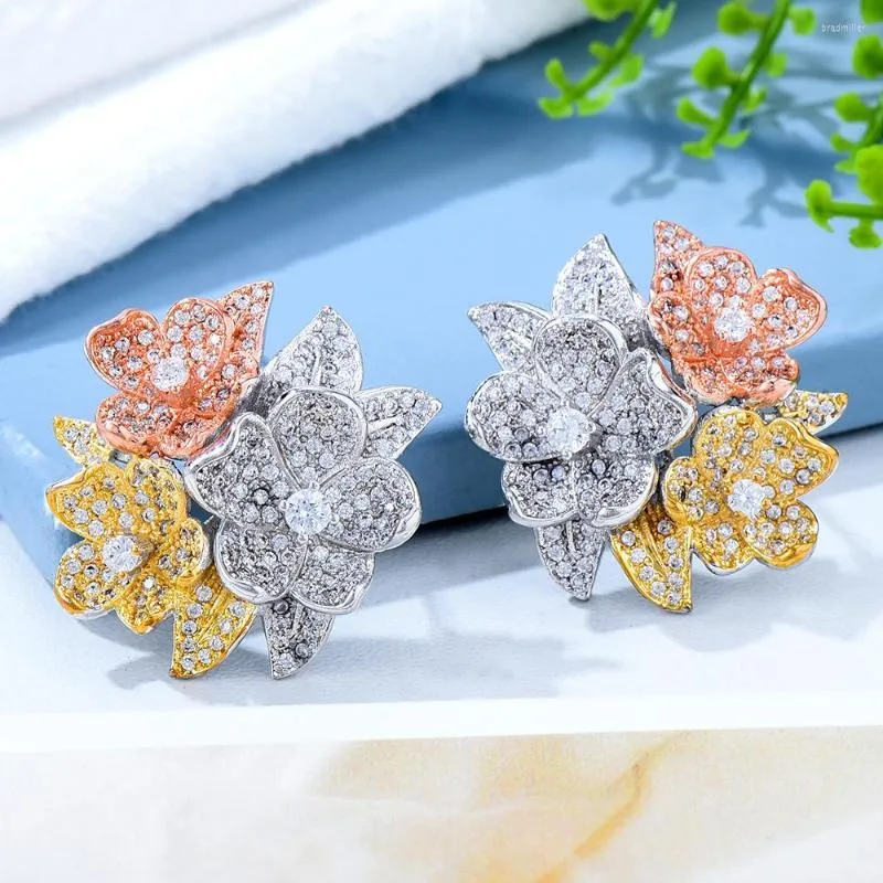 Stud Earrings Missvikki Brand Jewelry With Full Cubic Zirconia Female Trendy Attend Anniversary Appointment