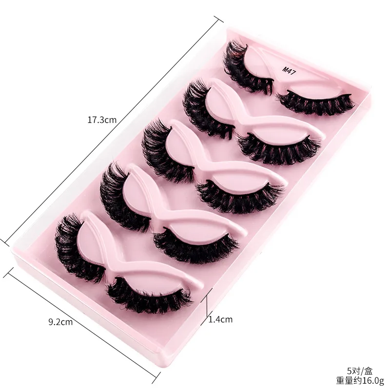 New Eyelashes 3D Mink Lashes Fluffy Soft Wispy Natural Eyelash Extension Reusable Lashes Mink False Lashes Makeup