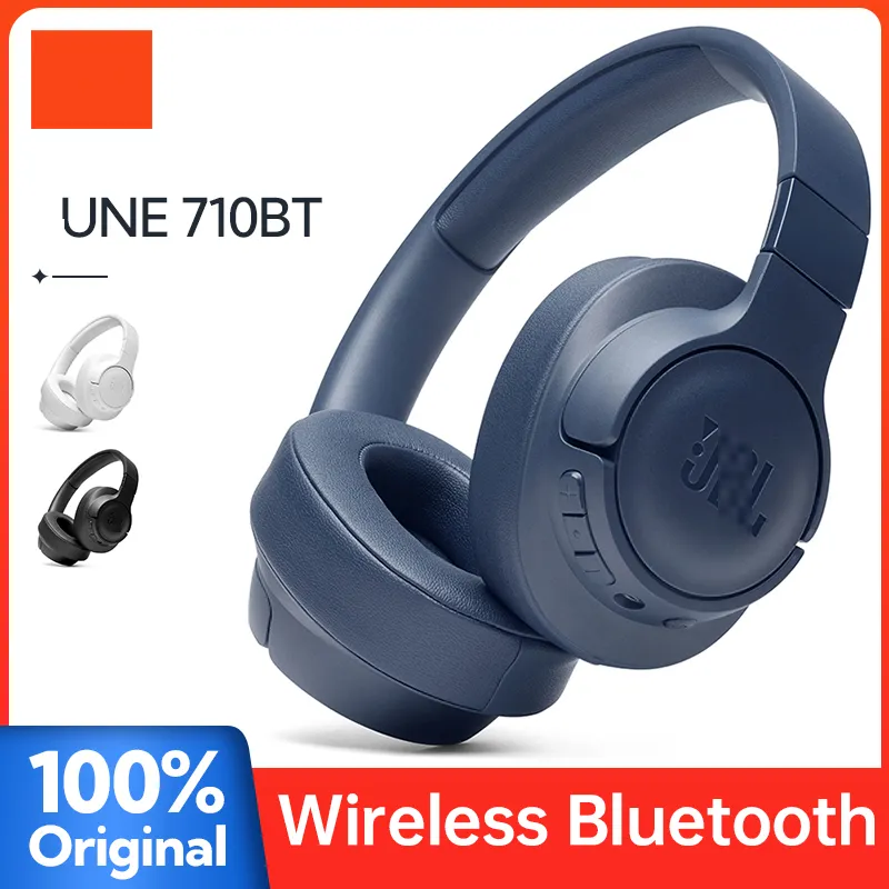 Tune 710BTワイヤレスBluetooth 5.0ヘッドフォンT710BTピュアベースイヤホンノイズリダクションゲームスポーツヘッドセットハンズフリーマイク