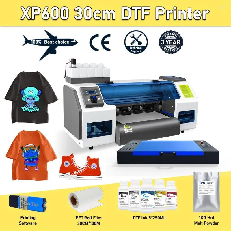 Imprimante XP600 T-Shirt Machine d'impression directe sur film A3 pour jeans Hoodies Caps