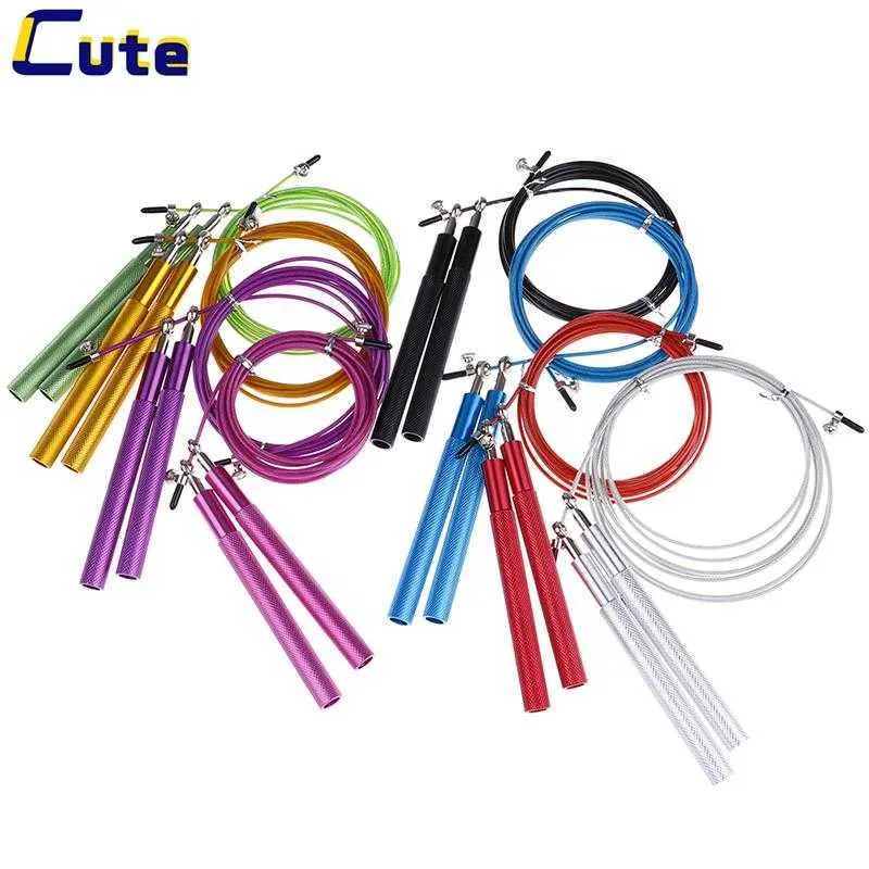 Jump Ropes Adjustable Fitness Workout Training Jump Rope Universal ExerciseSteel Wire Universal Ball Bearings Jump Rope Equipment P230425