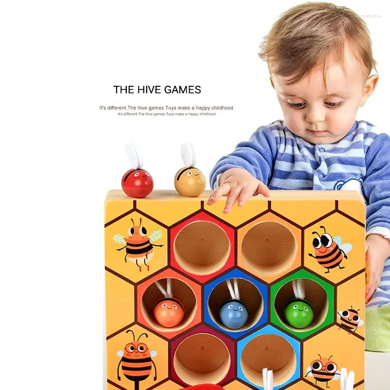 Party Favor Hive Board Games Montessori Entertainment Early Childhood Education Jigsaw Building Blocks Träleksaker