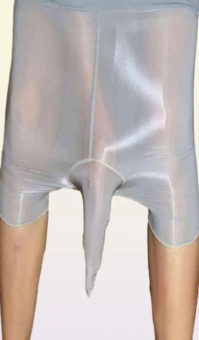 Men039s chaussettes hommes Sexy Shorts collants bas pénis pochette gaine Ultra mince transparent collants body 3 couleurs 12087205