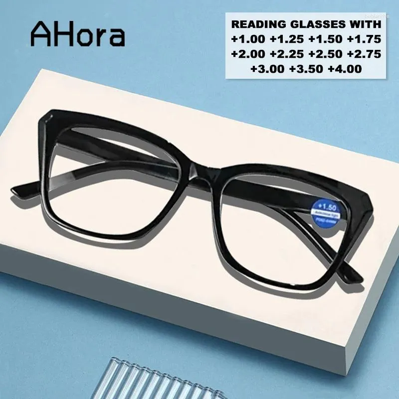 Солнцезащитные очки Ahora, компьютерные очки для чтения с защитой от синего света, женские и мужские высококачественные прозрачные очки для пребиопии, диоптрии 1,25 1,75 2,25 2,75